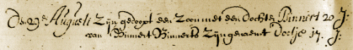 doopinschrijving van Bendert en Doetje in 1675