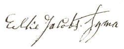 Handtekening van Eelke Jacobsz
