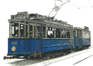 de blauwe tram