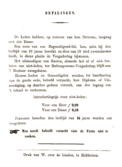 Rederijkers programma uit 1875, deel 4